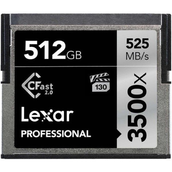Lexar 512GB Professional 3500x CFast 2.0 Memory Card – TechCure India