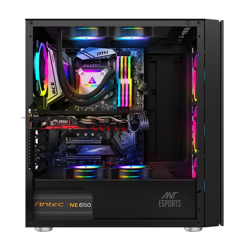 ANT ESPORTS ICE-511MT RGB EATX Mid Tower Cabinet (Black) - 2