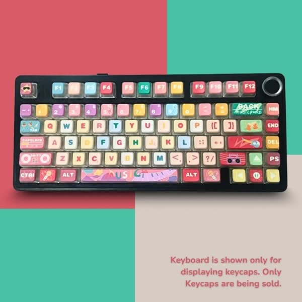 Aula Leobog PBT Pudding Keycaps 119 Qty Pudding keycaps Mixcolor (PdKMix) – TechCure India