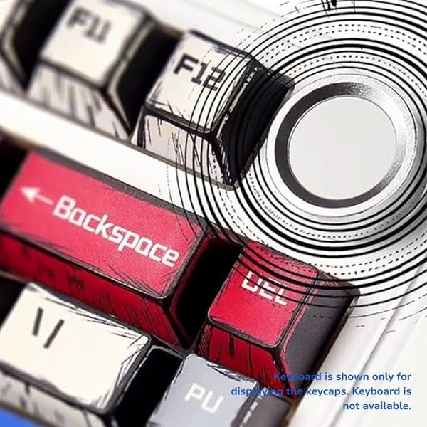 Aula Leobog PBT Comic Sublimation Keycaps 130 Qty Comic keycaps (CK) – TechCure India