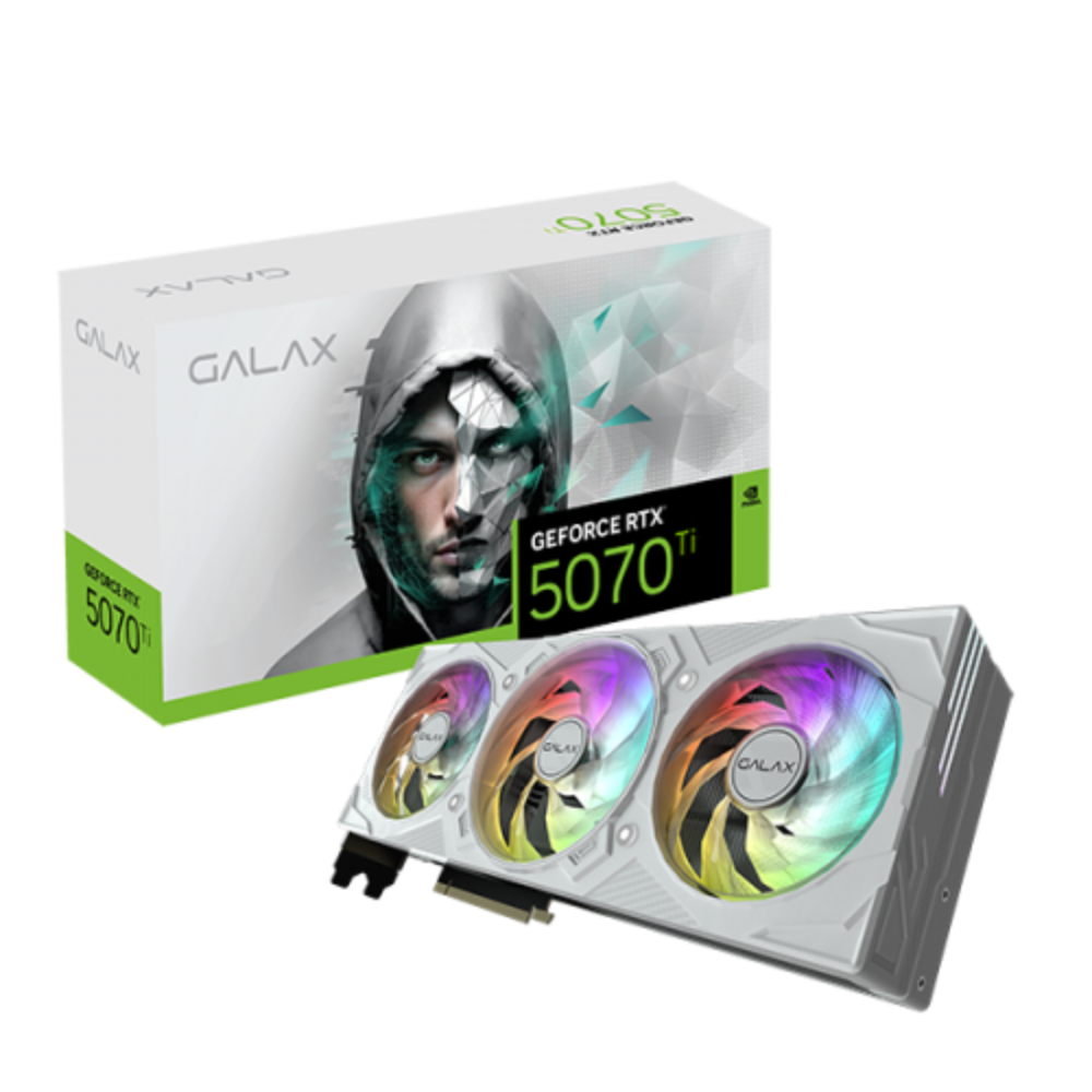 GALAX Geforce RTX 5070 Ti EX Gamer 1 Click OC White 16GB NVIDIA Graphic Card
