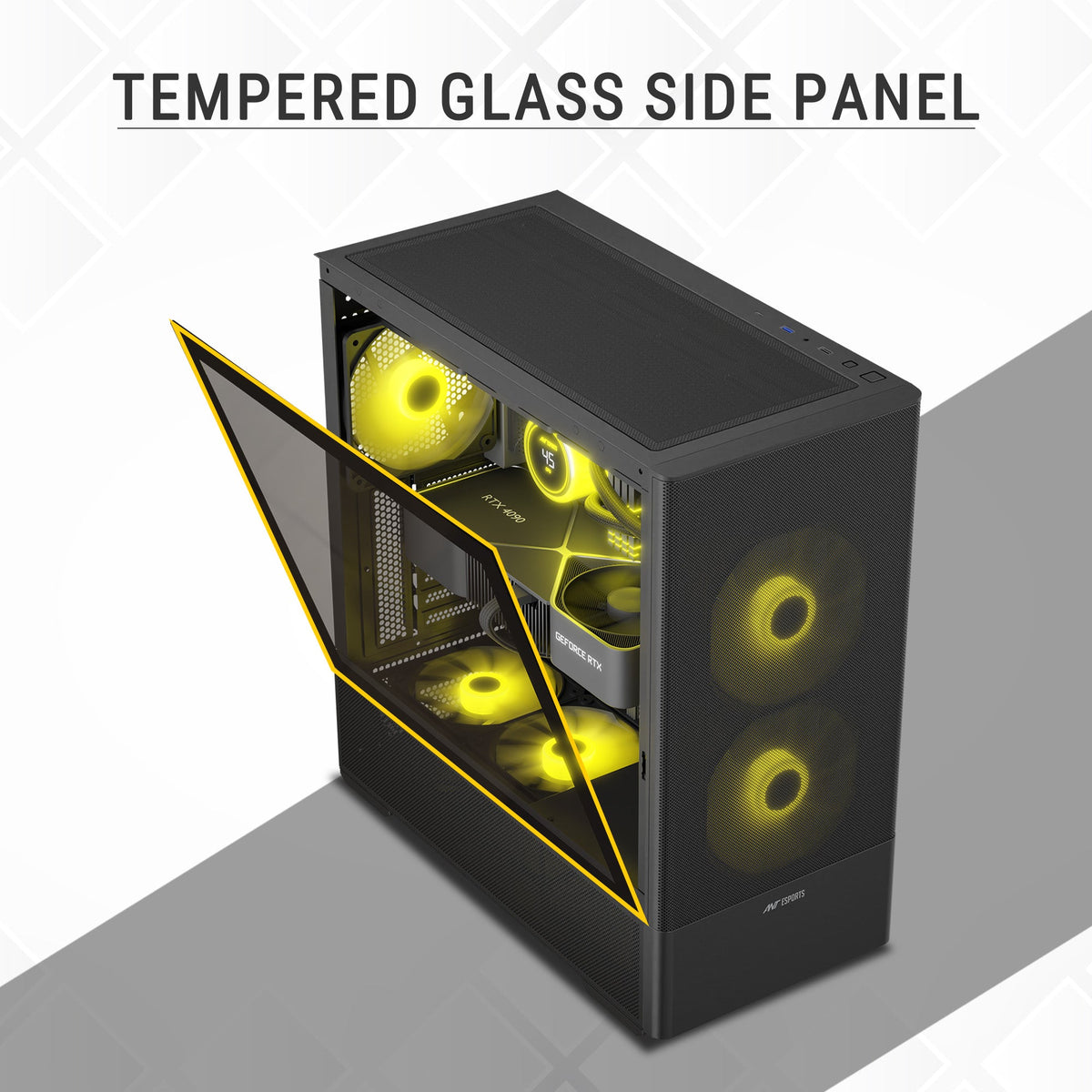 ANT ESPORTS 511 AIR 5F MID TOWER BLACK CABINET – TechCure India