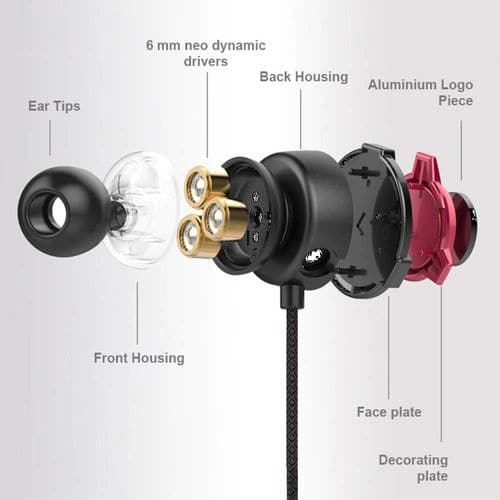 CLAW G13 Triple Driver Wired in Ear Earphones Gaming Earphones (Black) - 3