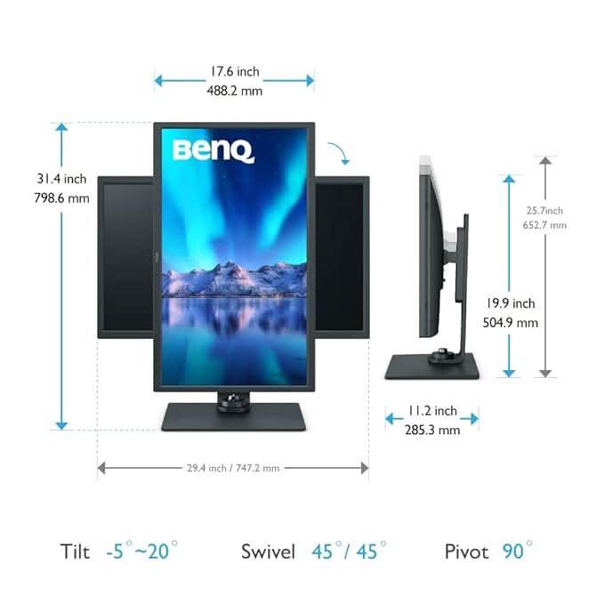 BENQ SW321C 32 INCH PHOTOVUE PHOTOGRAPHER MONITOR – TechCure India