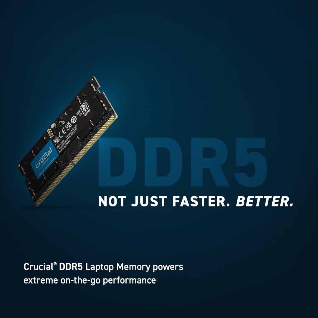 CRUCIAL BASICS 16GB DDR5-4800 SODIMM LAPTOP RAM CB16GS4800 – TechCure India