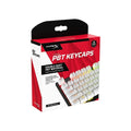HyperX PBT Keycaps Full Key Set, Double Shot PBT Material, English (US) Layout, 104 Keys (White) – TechCure India