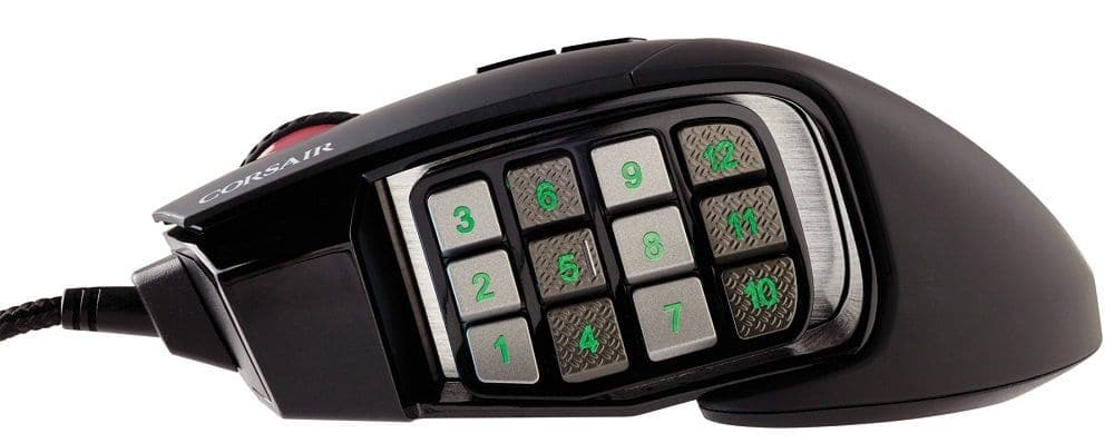 CORSAIR Scimitar Pro Wired Ergonomic RGB Gaming Mouse ( CH-9304011-NA ) ( 16000DPI / 17 Macro Buttons ) ( Yellow ) - 2