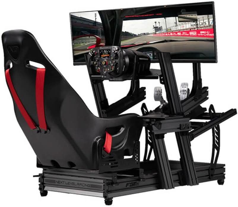 NEXT LEVEL RACING F-GT ELITE DIRECT MONITOR MOUNT - CARBON GREY (NLR-E014), BLACK – TechCure India