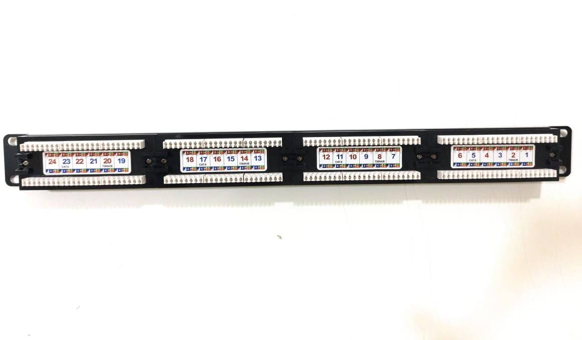 DLINK CAT6 UTP 24 PORT LOADED PATCH PANEL/ CAT6 24 PORT PANEL – TechCure India