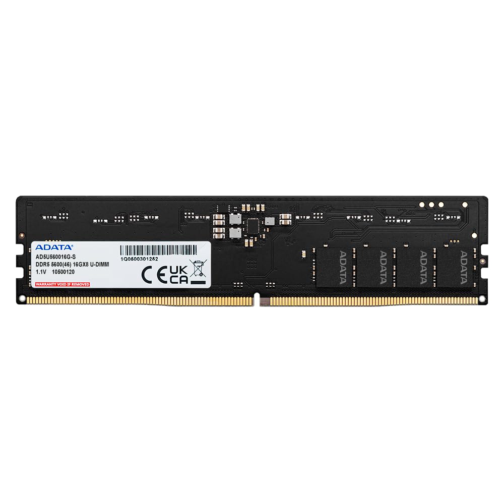 ADATA 16GB 5600MHZ U-DIMM DDR5 DESKTOP RAM - AD5U560016G-S – TechCure India