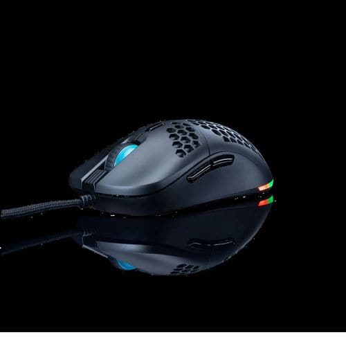 COSMIC BYTE Kilonova 3389IC Pro Wired Ambidextrous Gaming Mouse ( 2000DPI / 7 Macro Buttons ) ( Black ) - 3