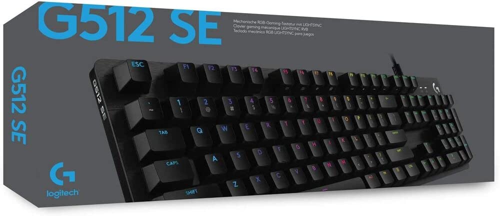 LOGITECH G 512 RGB BACKLIT MECHANICAL WIRED GAMING KEYBOARD WITH GX BLUE – TechCure India
