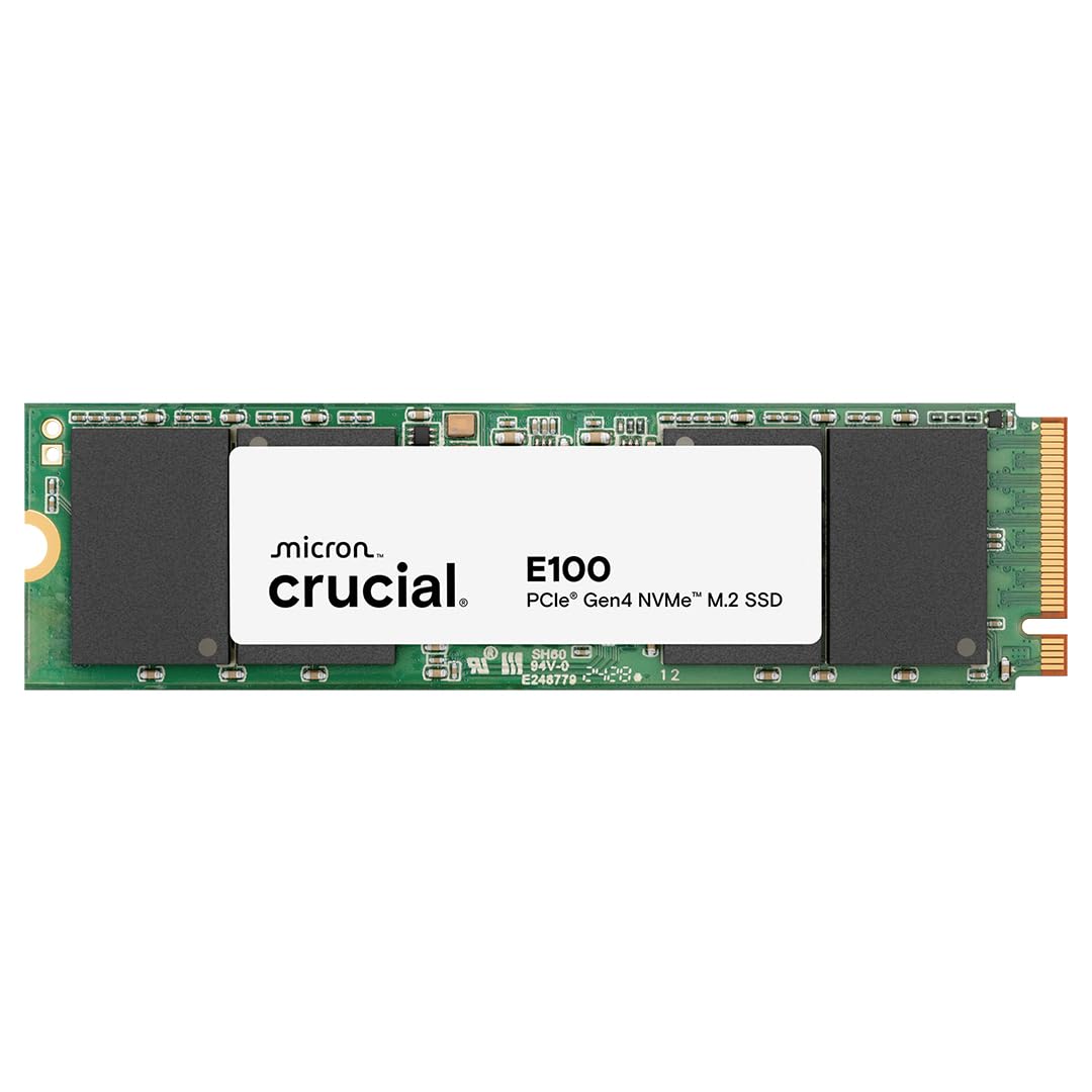 CRUCIAL E100 480GB PCIE GEN4 2280 NVME M.2 SSD CT480E100SSD8 – TechCure India