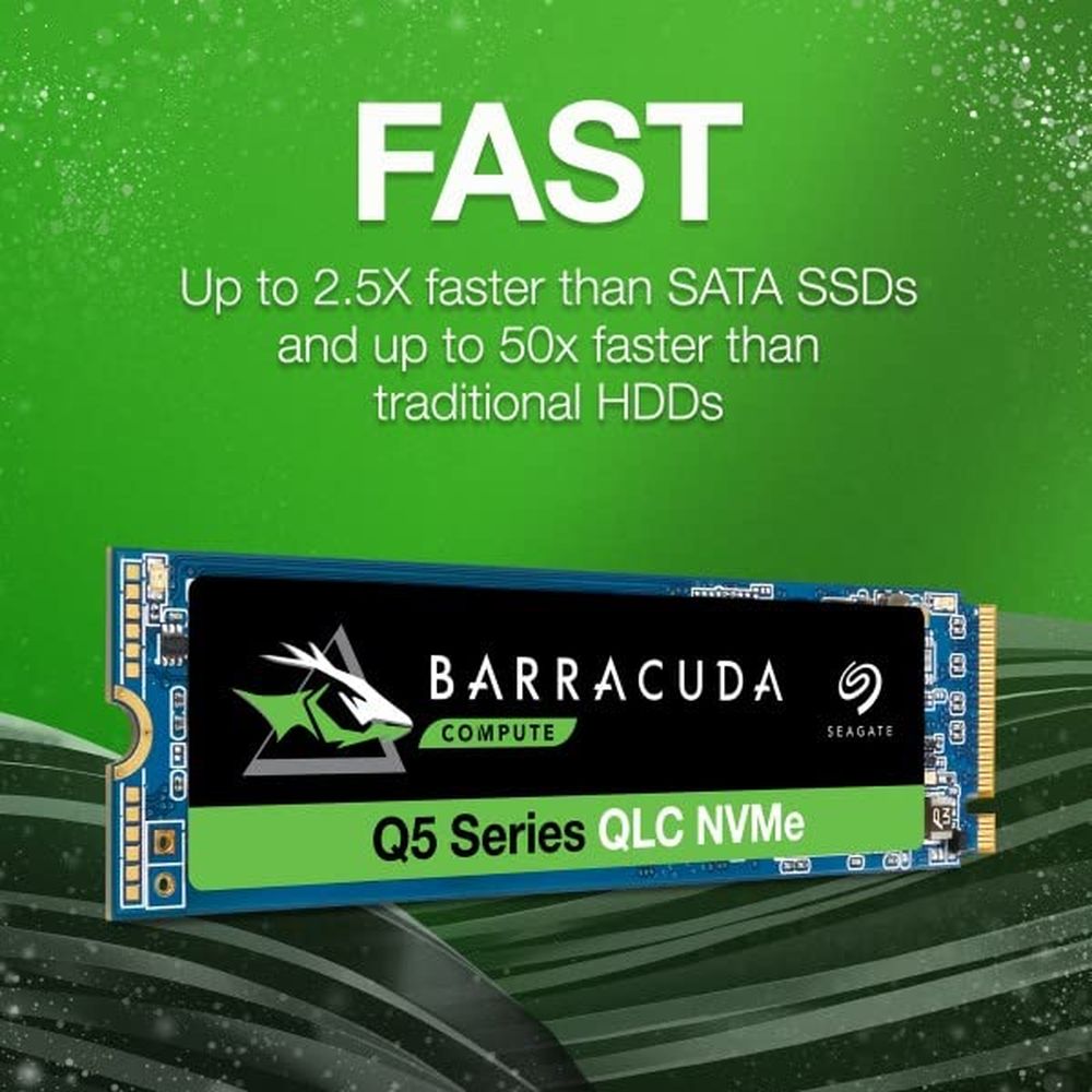SEAGATE Barracuda Q5 1TB M.2 NVME Gen3 Solid State Drive ( SSD ) - 2