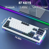AULA F87 75% Wireless Mechanical Gaming Keyboard ( Smoke Blue ) ( Graywood Switch ) ( F87UW ) - 6