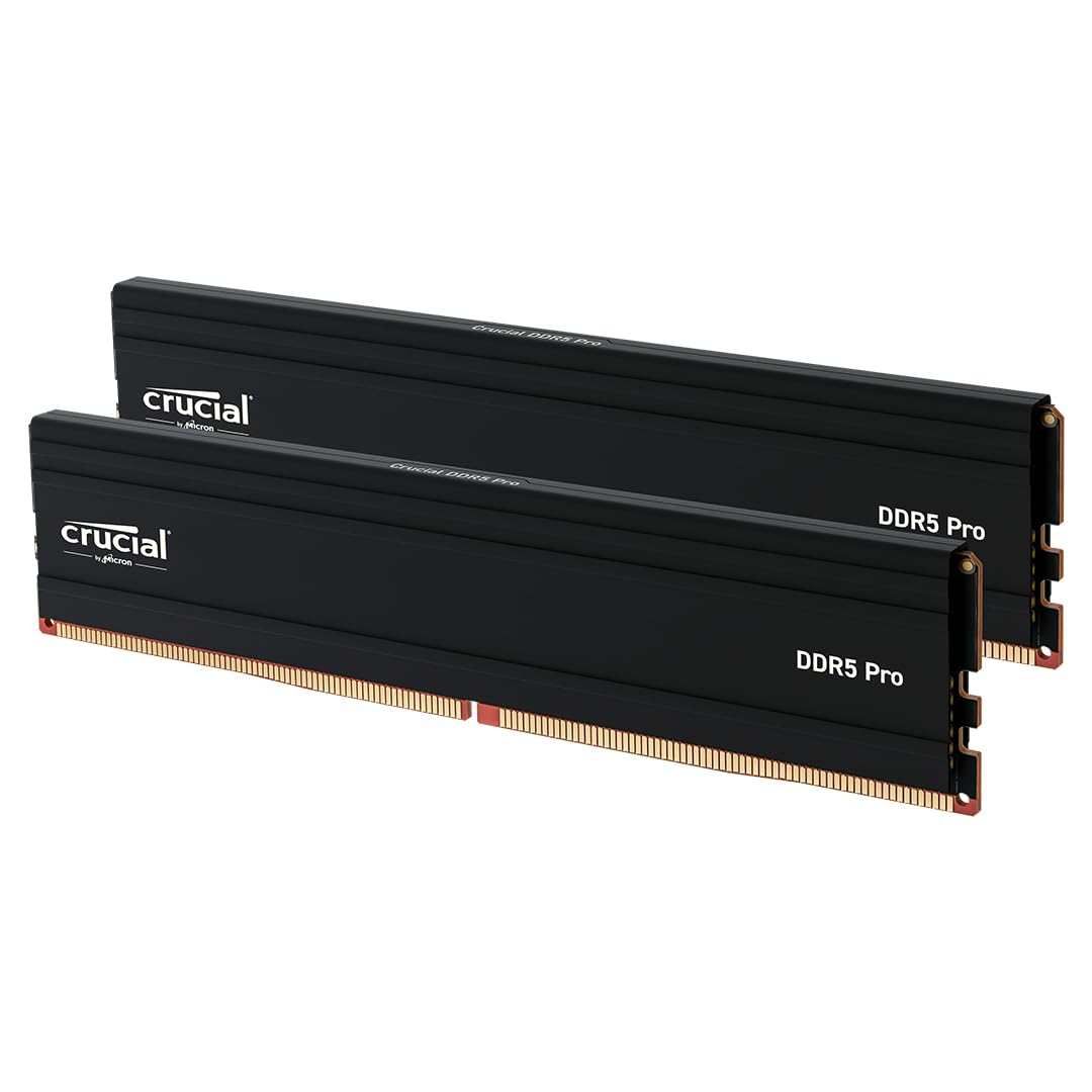 CRUCIAL PRO 32GB KIT (2X16GB) DDR5-6000 UDIMM CL48 RAM CP2K16G60C48U5 – TechCure India