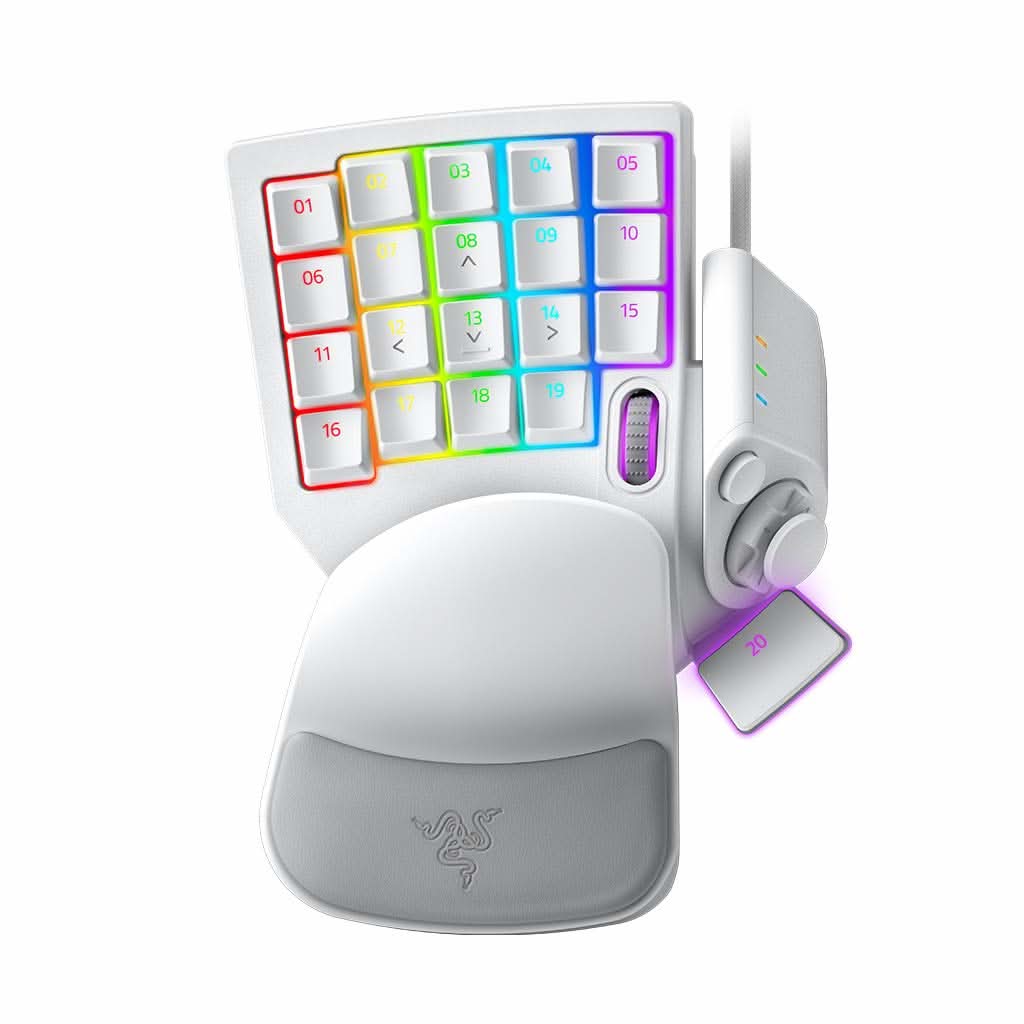 RAZER TARTARUS PRO ANALOG OPTICAL GAMING KEYPAD MERCURY RZ07-03110200-R3M1 – TechCure India