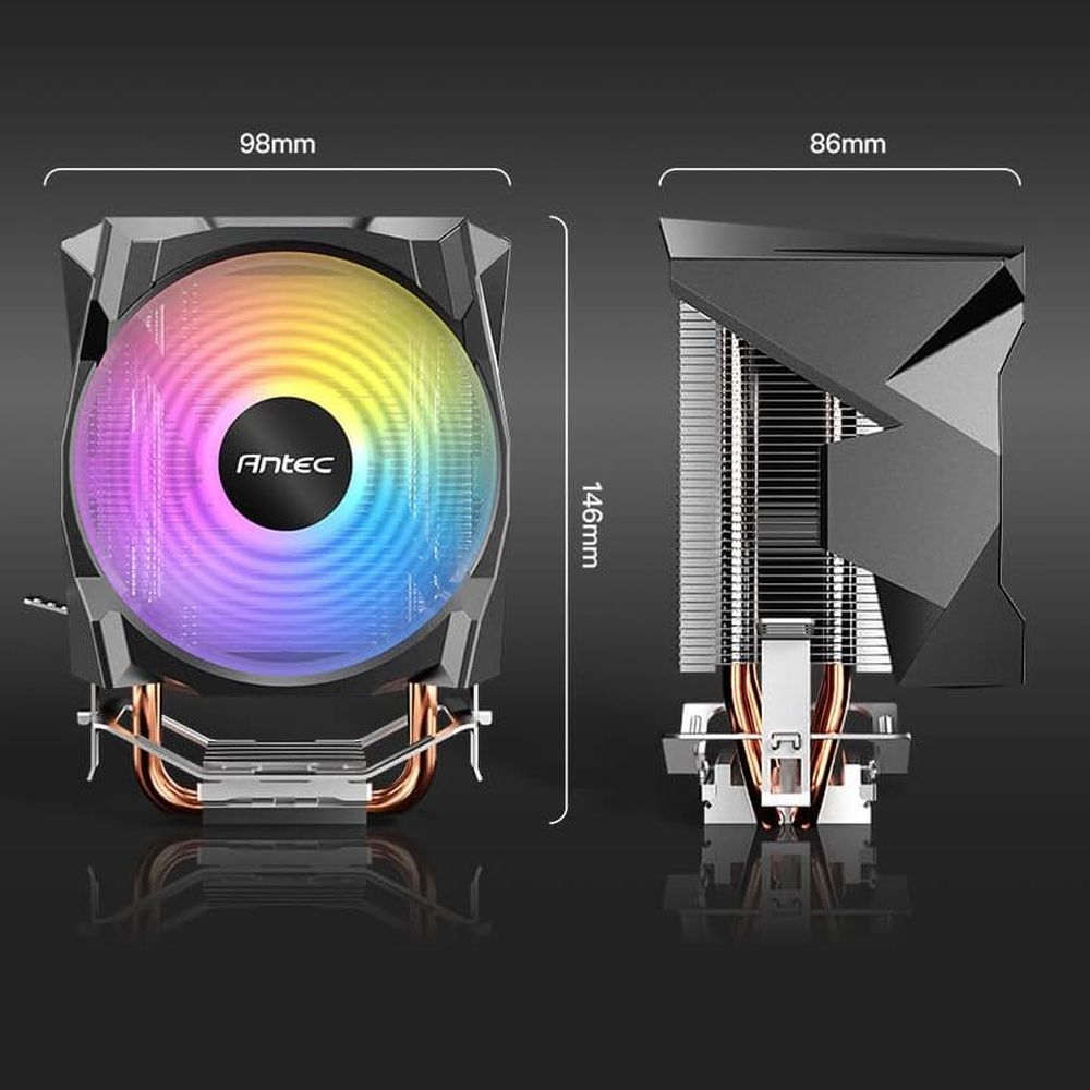 ANTEC A30 Neo ARGB Single Tower CPU Air Cooler (Black) - 2