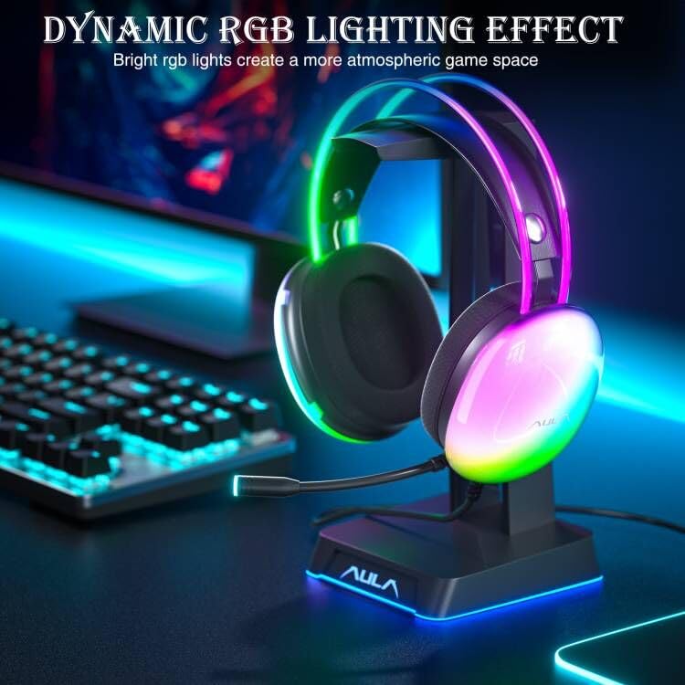 AULA S505 BLACK GAMING HEADSET BLACK – TechCure India