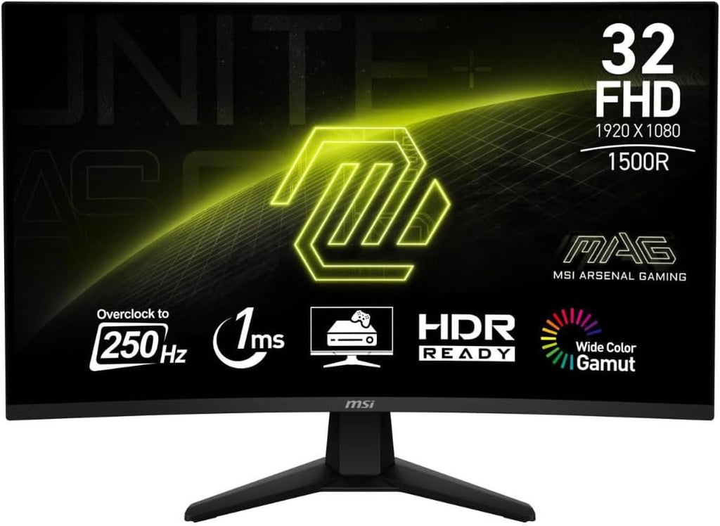 MSI MAG 32C6X 31.5-INCH 1920 X 1080 (FHD) COMPUTER MONITOR – TechCure India