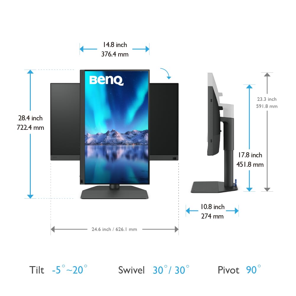 BENQ PHOTOVUE SW272U 27 INCH 4K HDR MONITOR FOR PROFESSIONAL PHOTOGRAPHER – TechCure India