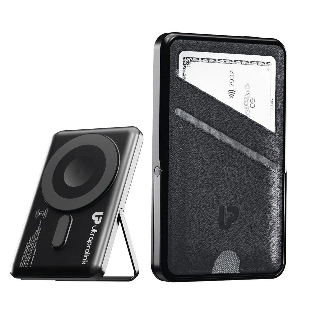 Ultra Prolink JuiceUp Swipe MagSafe 5K MAH PB w Stand & Wallet UM1128BLK – TechCure India