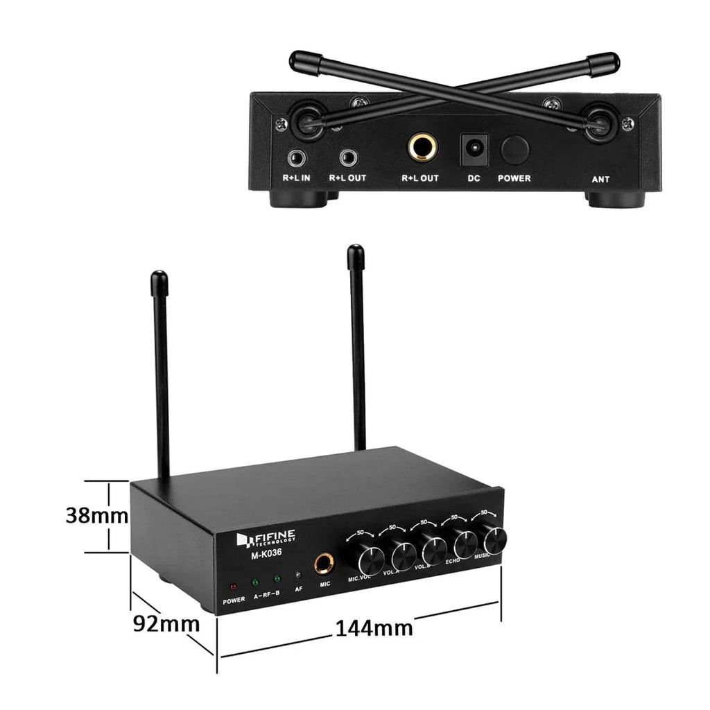 FIFINE K036 Wireless HandHeld Microphone ( Gray ) - 6