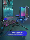 FIFINE Ampligame A6V USB Gaming Microphone ( Blue ) - 5