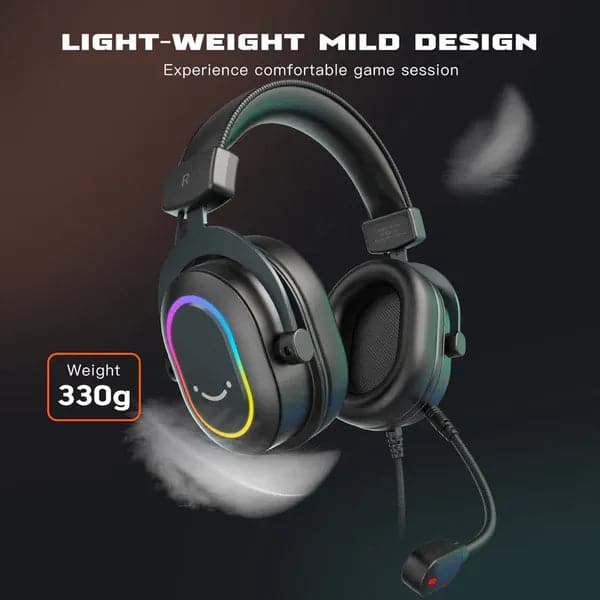 FIFINE H6 Wired 7.1 Surround Gaming Surround Gaming Headphone With Mic ( Black ) ( PC/PS4/PS5 ) - 2