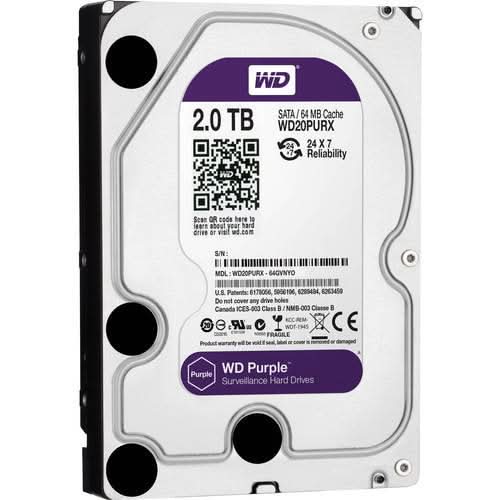 WESTERN DIGITAL 2TB SURVEILLANCE INTERNAL SATA HARD DRIVE WD23PURZ – TechCure India