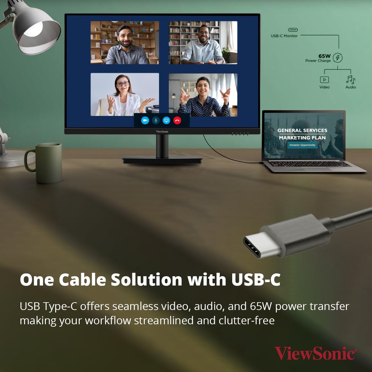 VIEWSONIC VA2709U-4K 68.58 CM (27") SUPERCLEAR IPS 4K UHD MONITOR | SINGLE CABLE SOLUTION | 65W LAPTOP CHARGE BACK | HDR10 | EYE PROTECH | DUAL SPEAKER HDMI | DP | USB-C – TechCure India