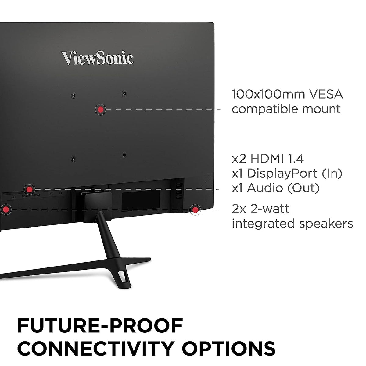 VIEWSONIC VX2428 24 Inch FHD 180Hz IPS Panel 104% SRGB 0.5MS AMD Freesync IPS Gaming Monitor – TechCure India
