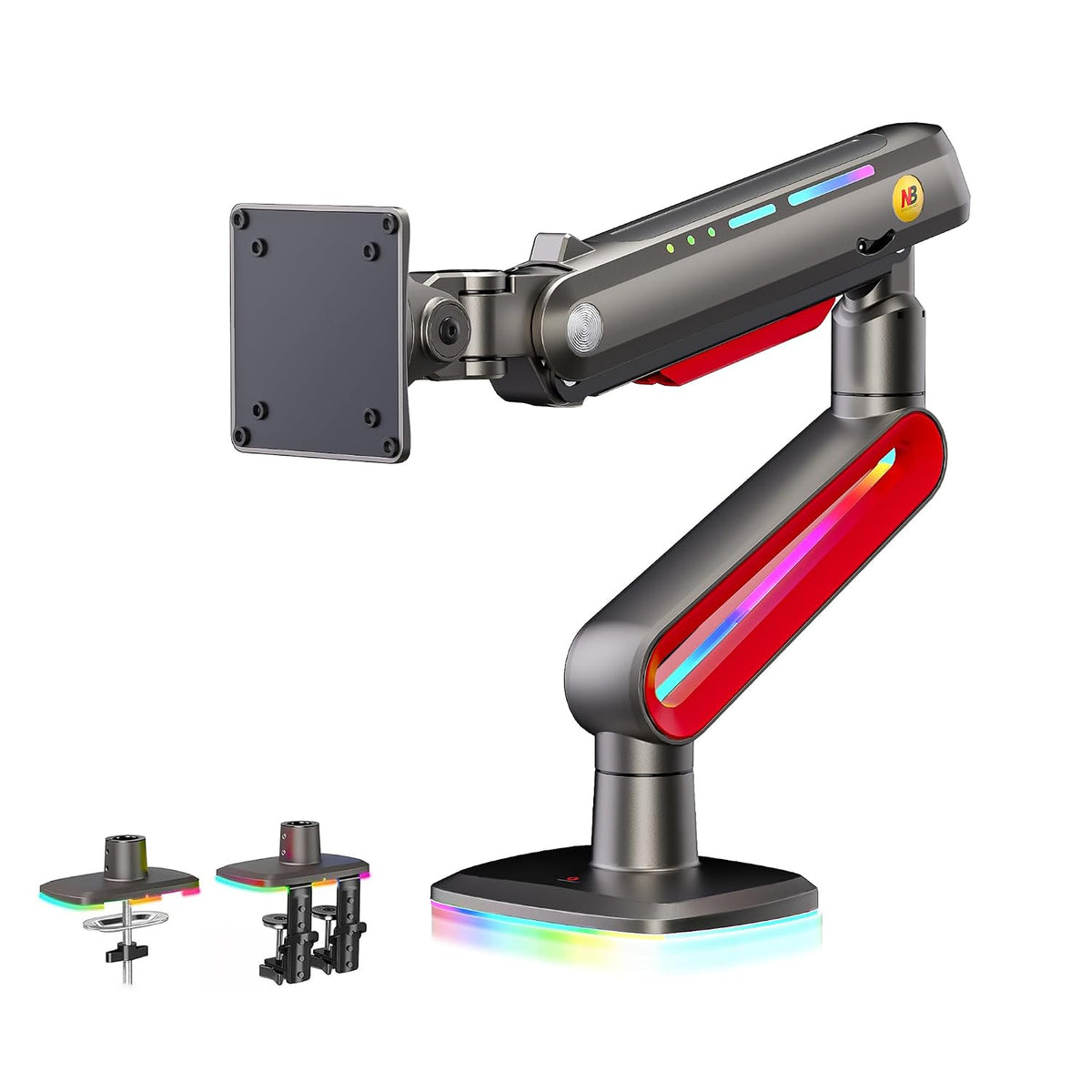 NB Ergonomic Gaming Monitor Arm for 32–60 inch Flat, Curved and Ultrawide Monitors, up to 20 kg