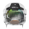 ALSEYE Warrior W90 ARGB 40mm Single Tower CPU Air Cooler (White) - 2