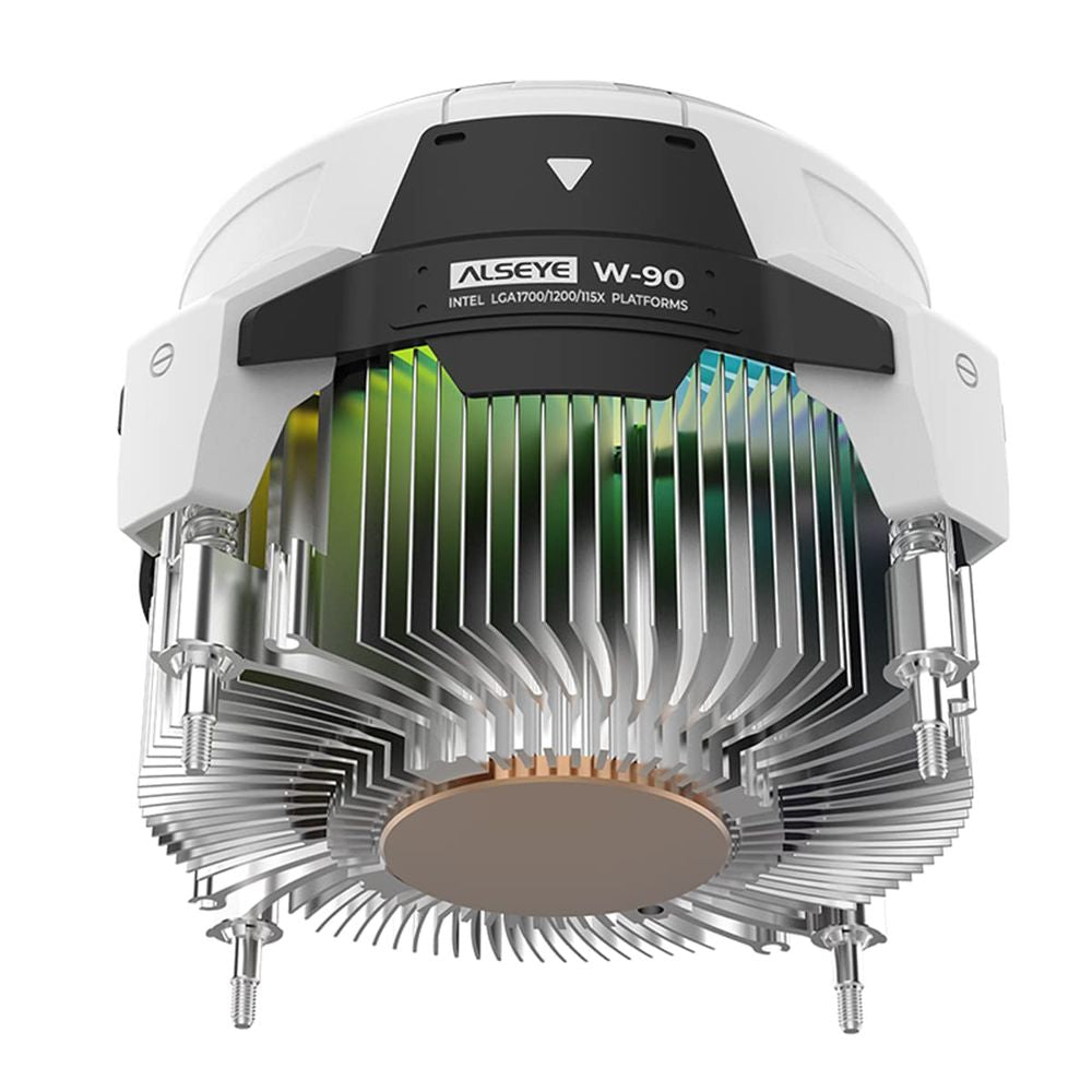 ALSEYE Warrior W90 ARGB 40mm Single Tower CPU Air Cooler (White) – TechCure India