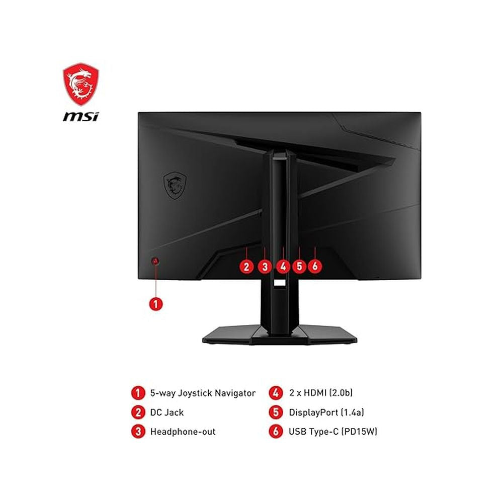 MSI G274QPF E2 27 Inch QHD 180Hz IPS Panel 119%SRGB 1ms Adaptive sync IPS Gaming Monitor - 2