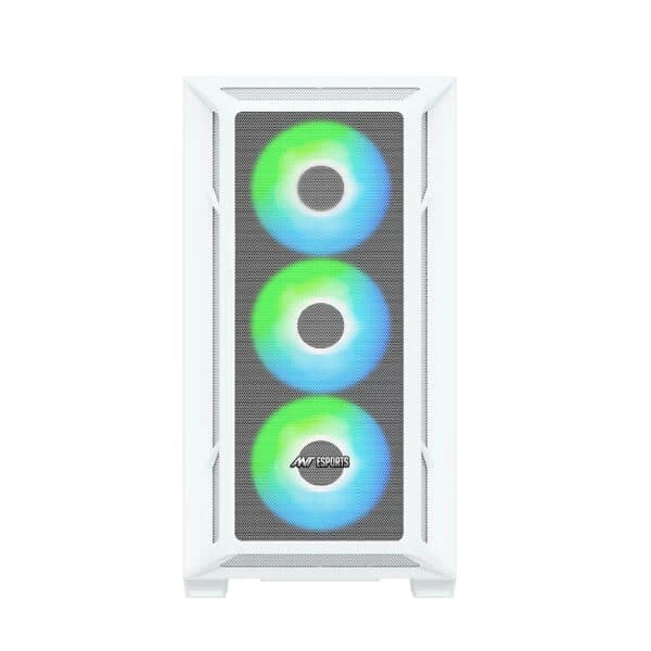 Ant Esports 611 Air ARGB (ATX) Mid Tower Cabinet (White) – TechCure India