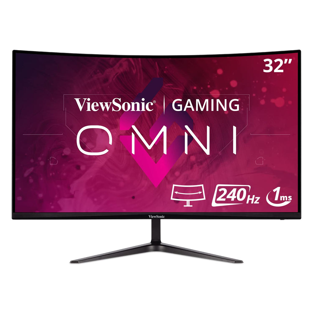 VIEWSONIC VX3219-PC-MHD 81.28 CM (32'') FULL HD 240HZ, 1MS, 1500R CURVED GAMING MONITOR WITH AMD FREESYNC PREMIUM, 2W DUAL SPEAKERS, HDR10, EYE CARE, FLICKER FREE, 103% SRGB, HDMI & 1X DP – TechCure India