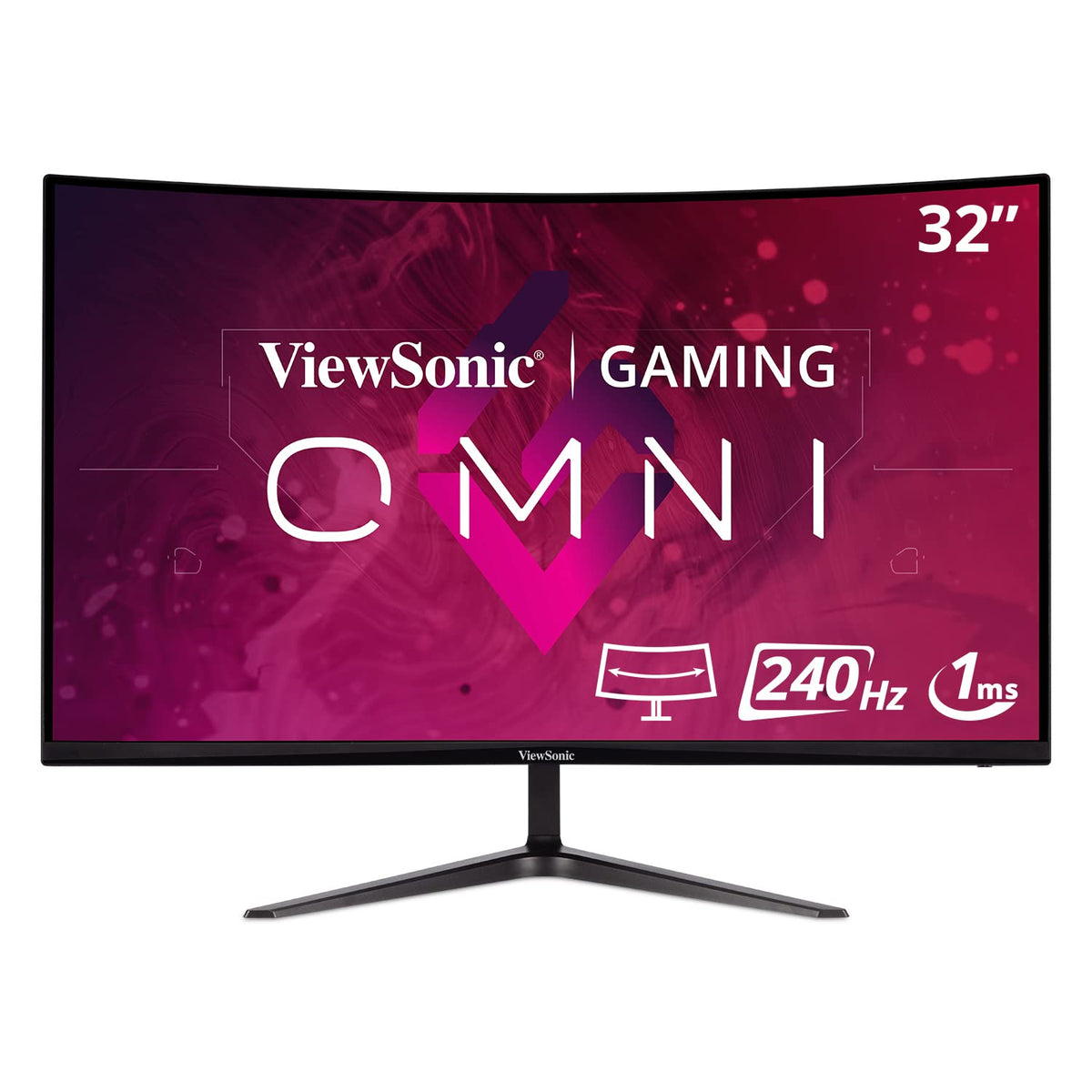 VIEWSONIC VX3219-PC-MHD 81.28 CM (32'') FULL HD 240HZ, 1MS, 1500R CURVED GAMING MONITOR WITH AMD FREESYNC PREMIUM, 2W DUAL SPEAKERS, HDR10, EYE CARE, FLICKER FREE, 103% SRGB, HDMI & 1X DP – TechCure India