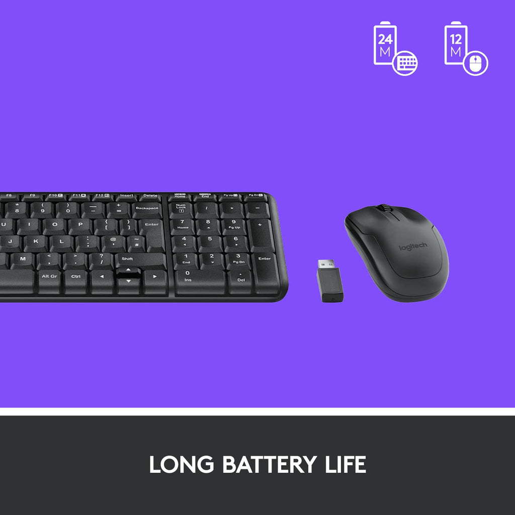 LOGITECH MK220 COMPACT WIRELESS KEYBOARD AND MOUSE COMBO – TechCure India