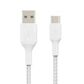 Belkin Boost Charge Type C To Usb-A 2.0 Tough Unbreakable Braided Nylon Cable 3.3 Feet (1 Meter) White – TechCure India