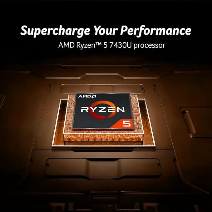 Acer TravelLite Thin Laptop AMD Ryzen 5 7430U (6-Core), 8GB RAM, 512GB SSD, 14 Inch Full HD Anti-Glare Display, Privacy Shutter, Windows 11, Metal Body, 1.34Kg, Black, 1 Year Warranty – TechCure India