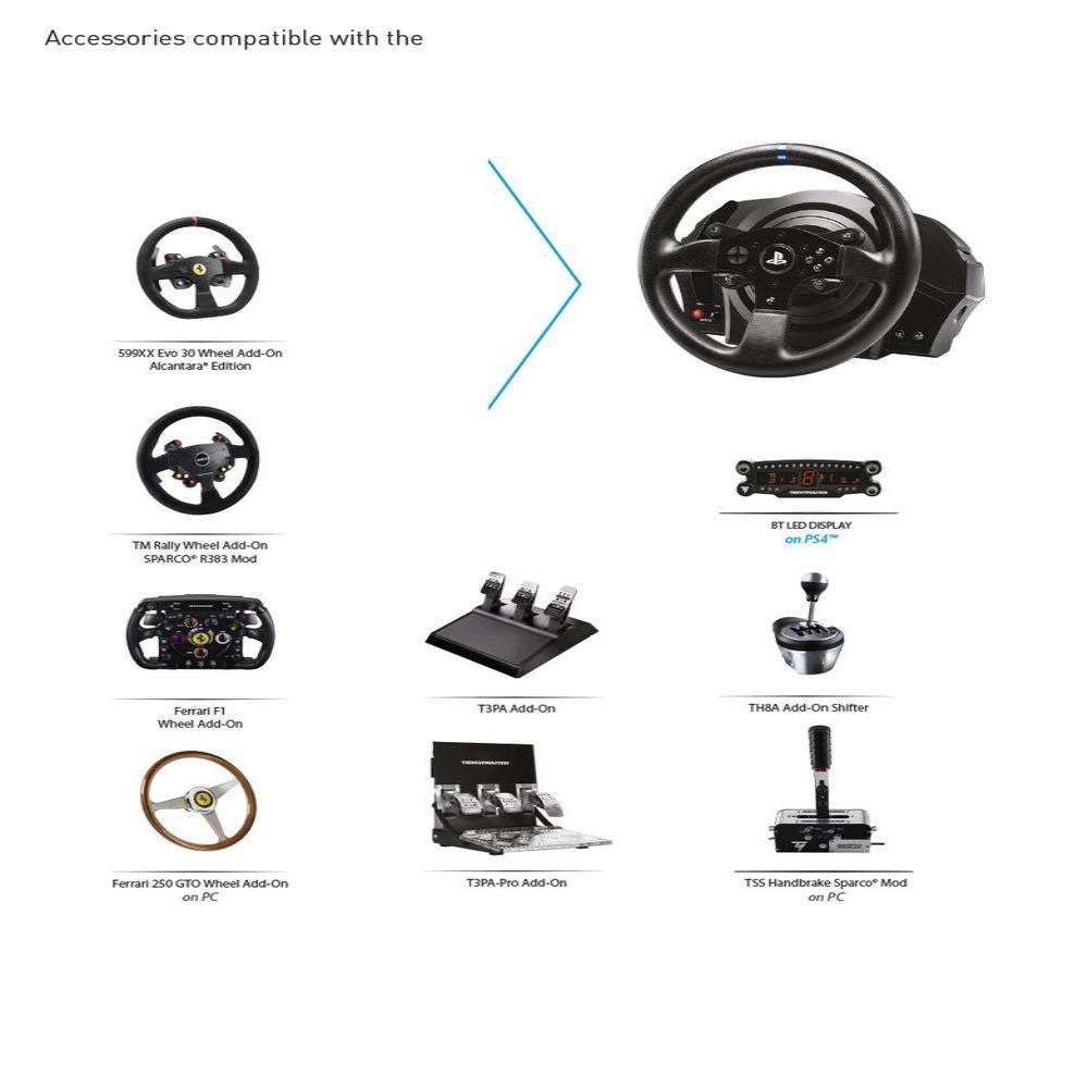 THRUSTMASTER T300 Ferrari Integral RW Alcantara edition Racing Game Wheel Force Feedback PS5/PS4/PC - 3