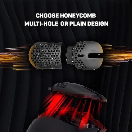 COSMIC BYTE Kilonova 3370IC Pro X-Light Wireless Ambidextrous Gaming Mouse ( 2000DPI / 7 Macro Buttons ) ( Black ) - 3
