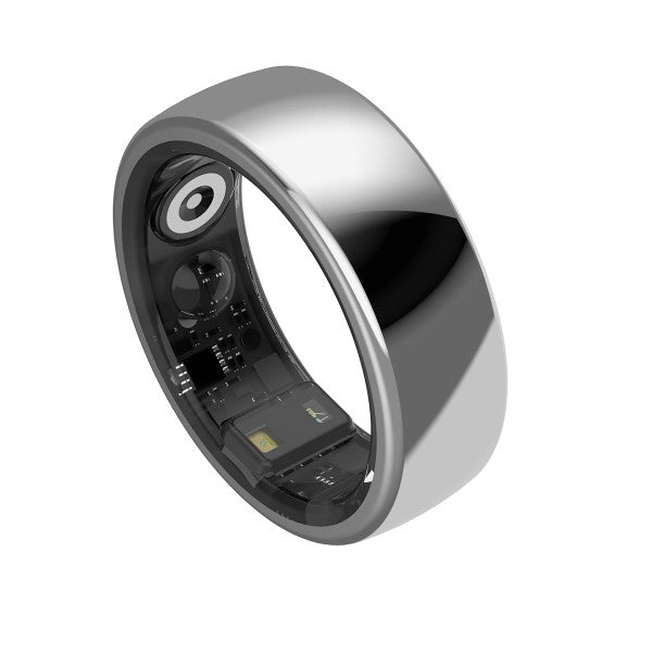 AaboRing Health & Fitness Tracker Smart Ring Size 12 - Silver – TechCure India