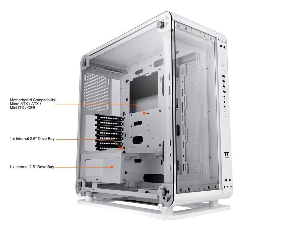 THERMALTAKE CORE P6 TG SNOW WHITE EDITION ATX MID TOWER CABINET – TechCure India