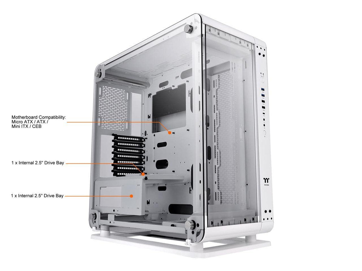 THERMALTAKE CORE P6 TG SNOW WHITE EDITION ATX MID TOWER CABINET – TechCure India