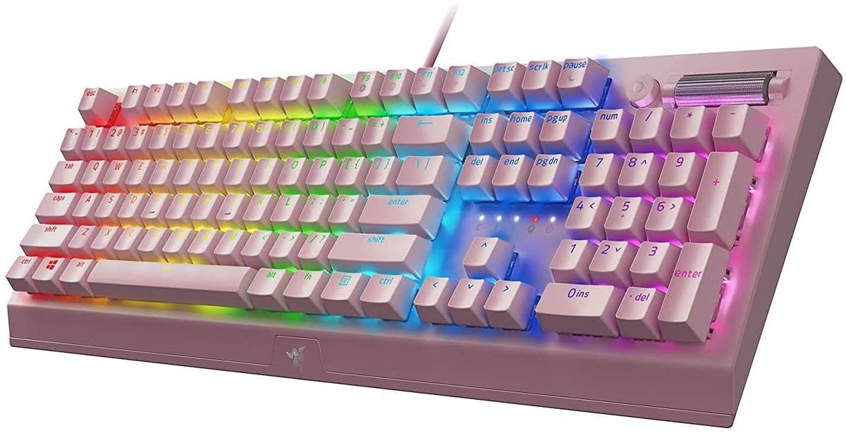 Razer Blackwidow V3 - Mechanical Gaming USB Keyboard (Green Switch) - Quartz Edition RZ03-03541800-R3M1 – TechCure India