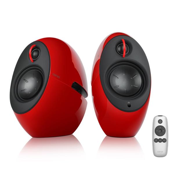 Edifier e25HD 2.0 Bluetooth Multimedia Speaker, 74W RMS, Hi-Res Audio, LDAC, Optical & AUX Inputs, Touch & Remote Control, Elegant Design- Red – TechCure India