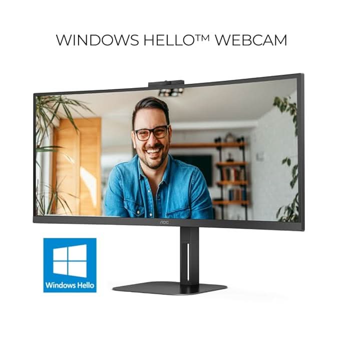 AOC CU34V5CW/BK 34inch Curved Ultra Wide WQHD Monitor – TechCure India